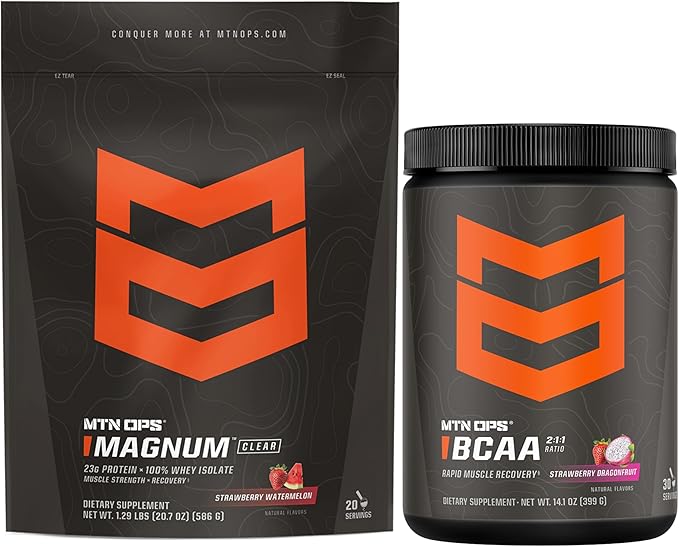 MTN OPS Magnum Clear Strawberry Watermelon &amp BCAAs Strawberry Dragonfruit