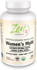 Zen Supplements Whole Food Organic Womens Multivitamin - 120 Tablets