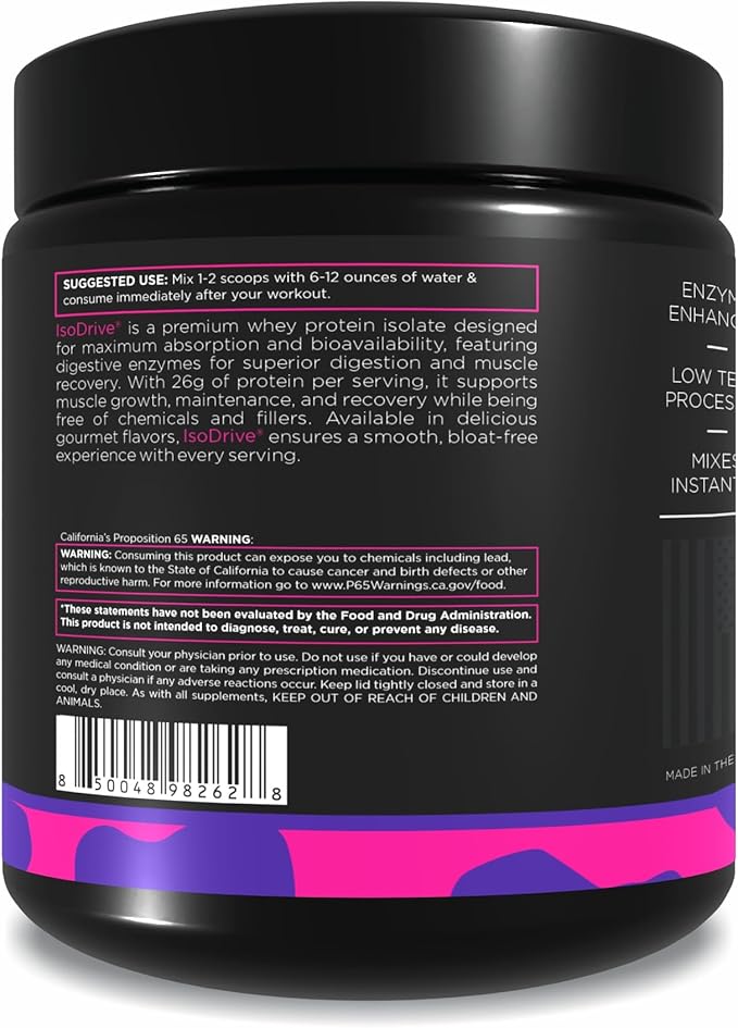 Driven Nutrition ISODRIVE Premium Whey Isolate (1lb Berry)