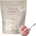 TRU Supplements Plant Based Protein Powder BCAA EAA 20g Vegan Brown Rice &amp Pea Protein 100 Calories 27 Vitamins No Artificial Flavors 25 Servings (Strawberry Cream)
