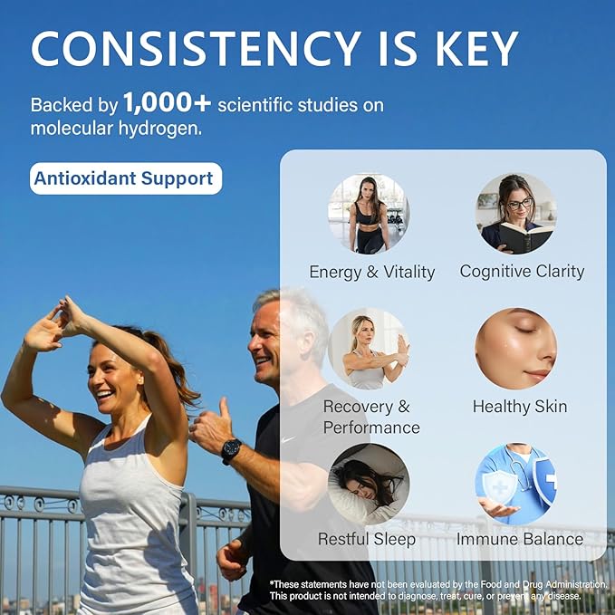 Raw Probiotics for Women &amp Men (100 Billion CFU 35 Strains) + Molecular Hydrogen (H2) Tablets with Magnesium (12 PPM) for Daily Digestive Immune &amp Cellular Support