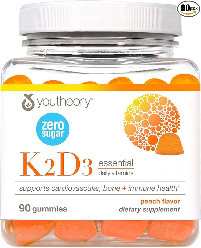 Youtheory K2D3 Zero Sugar Gummy 90ct