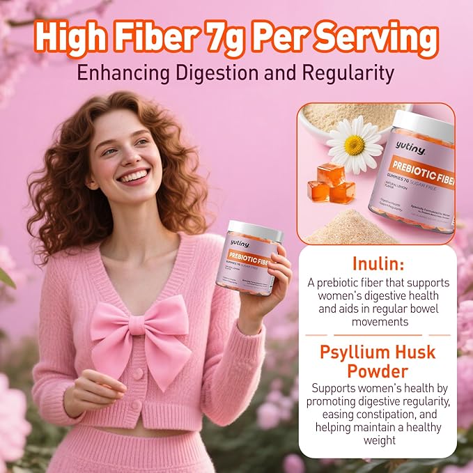 Methylated Multivitamin 7g Prebiotic Fiber Gummies for Women