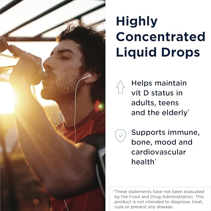 Designs for Health Hi-Po Emulsi Vitamin D Drops - Liquid Vitamin D 2000 IU Highly Concentrated Vitamin D3 - Bone Health + Immune Support Supplement - 2000 IU Per Drop (1000 Servings / 1 Ounce)