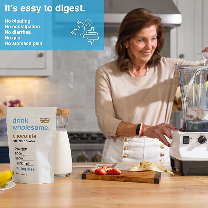 drink wholesome Chocolate and Vanilla Collagen Protein Powder Bundle