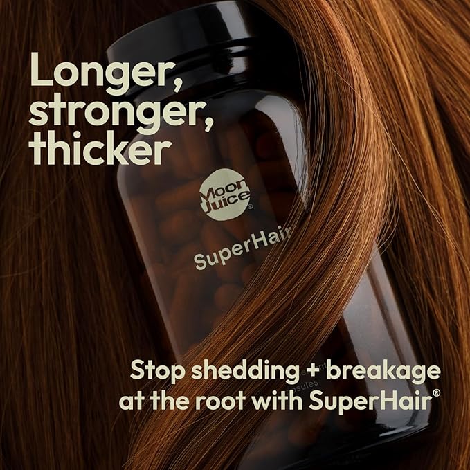 Moon Juice 1 SuperYou &amp 1 SuperHair | SuperYou Adaptogen Supplement for Calm &amp SuperHair Multivitamin Supplement for Healthier Thicker Hair | Improve Overall Hair Health