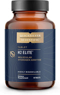 Quicksilver Scientific H2 Elite - Molecular Hydrogen for Energy + Metabolism Support Water Tablets Perfect for Open Containers - Magnesium Malate Drink Additive (60 Molecular Hydrogen Tablets)