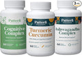 Pattern Wellness Cognitive Health Bundle - Cognitive Complex Turmeric Curcumin &amp Ashwagandha - Brain Function Support - 3 Pack All-Natural Plant-Based Formulas
