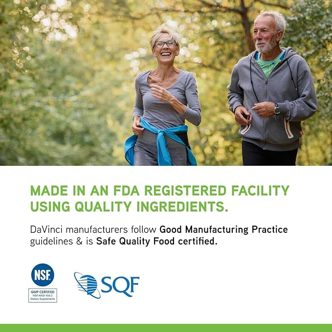 DAVINCI Labs Mega Probiotic ND 50 - Non-Dairy Probiotic Supplement with Prebiotic Fiber - Digestive &amp Immune Health Support* - Gut Support with Beneficial Bacteria* - 60 Vegetarian Capsules