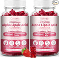 2 Pack Liposomal Alpha Lipoic Acid Gummies 2000mg GummiesHigh Potency ALA Complex Biotin &amp Benfotiamine for Antioxidant Brain Health and Nerve* SupportLiposomal Enhance 98% Absorption