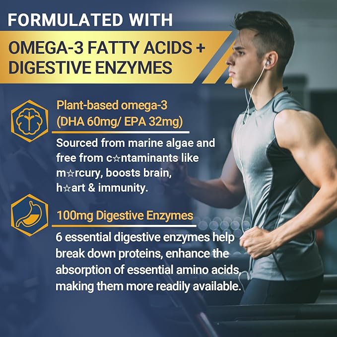Mens Multivitamins Gummies with Vitamins A C D K E B Complex Omega-3 Digestive Enzymes Lycopene Calcium Magnesium Zinc - Support Brain Muscle Energy Sugar Free Vegan 60Cts