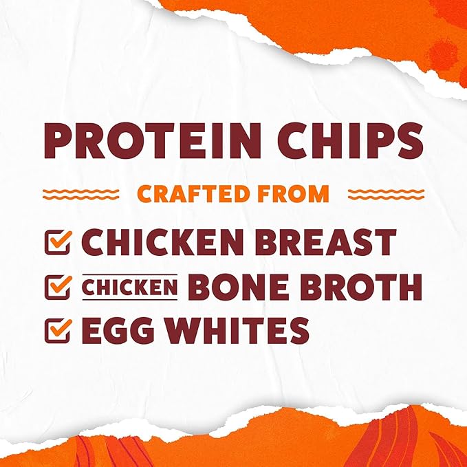 WILDE Chips High Protein Snacks for Adults Keto Chips Gluten Free Low Carb Snack Box Made with Real Ingredients Buffalo Style