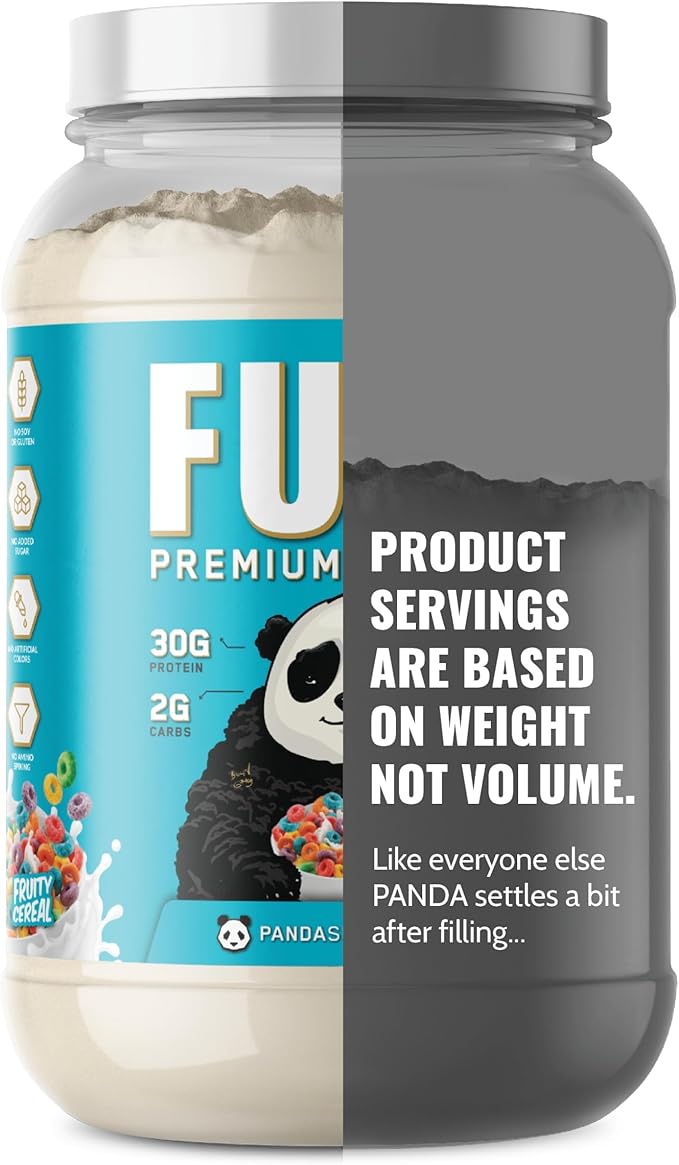 Underground Bio Labs Panda Fuel Premium Protein WheyHydrolyzed CollagenCaseinProbiotics Enzymes Keto FriendlyTime Release 25 Servings (2.5 Pound Fruity Cereal)
