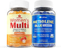 Womens Multivitamin Gummy with Omega 3（DHA/EPA + Methylene Blue Gummies for Human