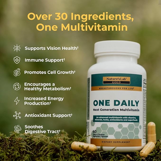 Nature's Lab One Daily Multivitamin Capsules 60 Count 120 Count
