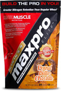 Max Muscle Maxpro Elite Whey Protein Powder | 30g Protein | 0g Sugar | 6.6g BCAAs | Micellar Casein Cold Filtered Whey Isolate Protein | Promotes Muscle Growth &amp Recovery (PB Chocolate 2lb)