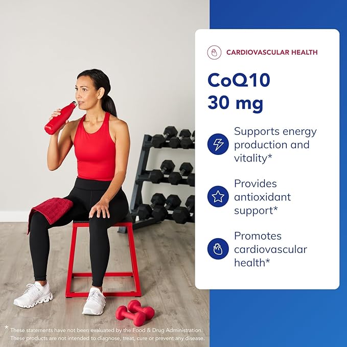 Pure Encapsulations CoQ10 30 mg | Coenzyme Q10 Supplement for Energy Antioxidants Brain and Cellular Health Cognition and Cardiovascular Support* | 120 Capsules