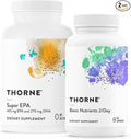 THORNE - Wellness Essentials Bundle - Omega-3 &amp Multivitamin Combo - Super EPA &amp Basic Nutrients 2/Day - 30 Servings