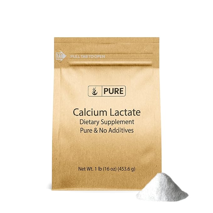 Pure Original Ingredients Calcium Chloride &amp Calcium Lactate Bundle (1lb) Dietary Supplements Fine Powders
