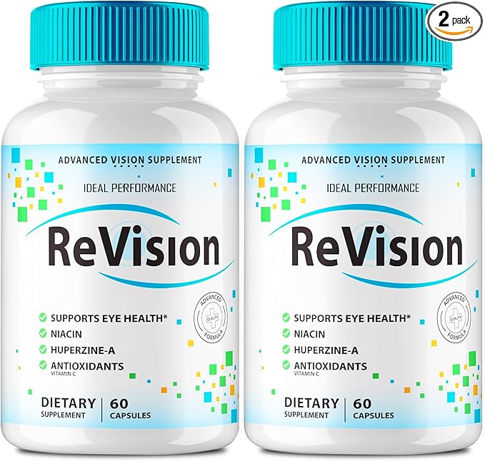 IDEAL PERFORMANCE (2 Pack) Revision Eye Supplement Pills Advanced Vision 2.0 Eye Care Complex Vitamin Capsules Pro (120 Capsules)