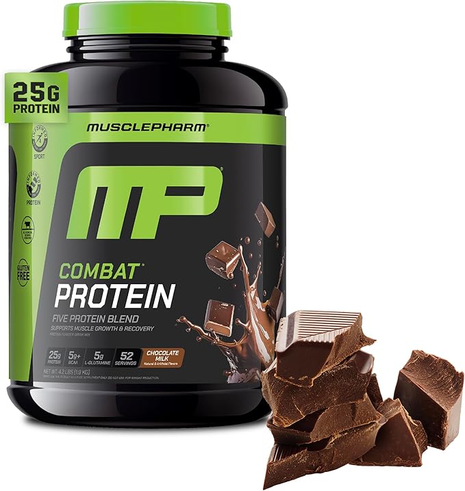 Muscle Pharm Combat 4lb Chocolate Protein and MusclePharm Assualt Fruit Punch Preworkout