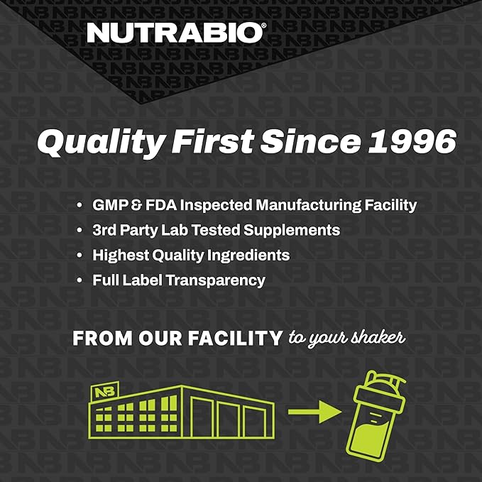 NutraBio – EAA Pure – 9 Amino Acids – Muscle Repair and Recovery 30 Servings Grape Berry Crush – Pre or Post Workout – All Day Recovery