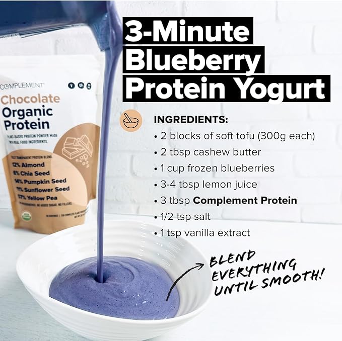Complement Organic Protein Bundle | Vanilla &amp Chocolate Vegan Protein for Post-Workout Recovery &amp Daily Nutrition