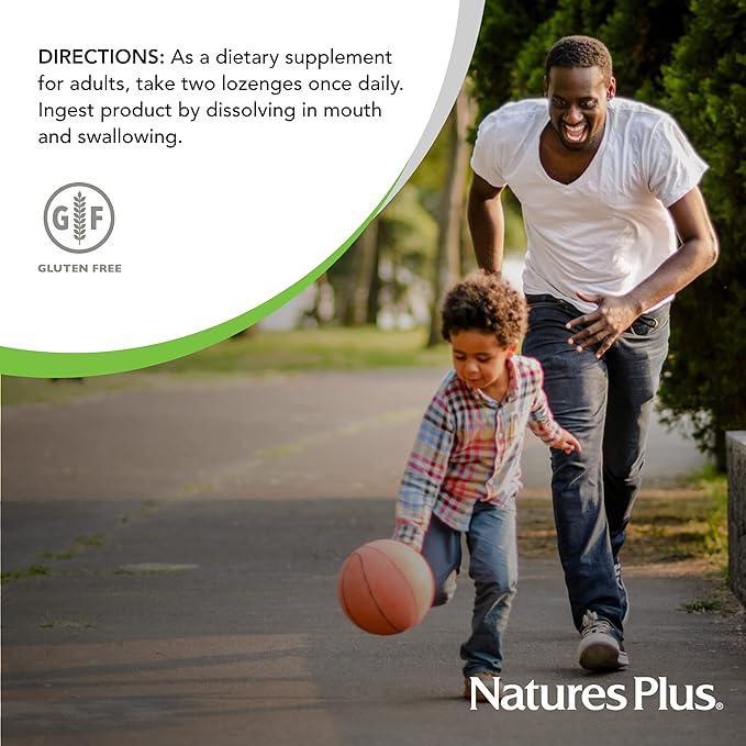 NaturesPlus Adult’s Dental Care Probiotic - 60 Lozenges - Supplement for Teeth &amp Gum Health - Peppermint Flavor - 30 Servings