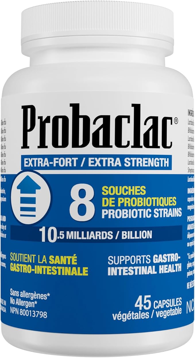 Extra Strength FormulaMultistrain probiotic and lactic Ferment ComplexFormula Based on Natural strains thereby ensuring Complete intestinal Tract Coverage (45)