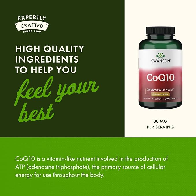 Swanson Coq10 30 mg 240 Caps (2 Pack)