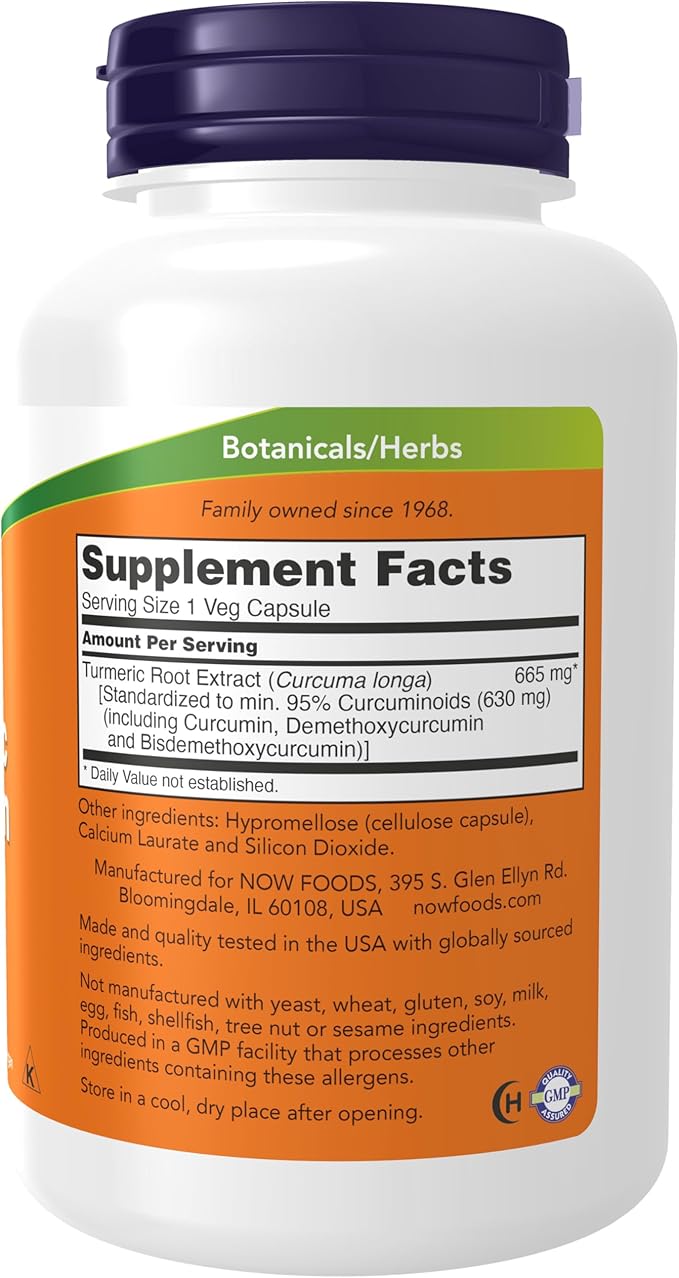 Now Foods (2 Pack) Curcumin 120 Veg Capsules