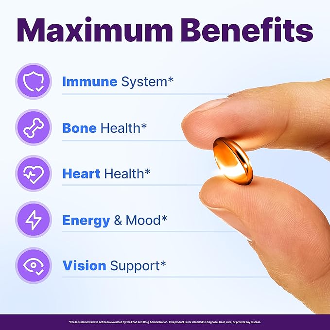 InnovixLabs Vitamin D3 K2-5000 IU Vitamin D3 Plus 600 mcg Vitamin K2 MK4 and MK7 for Max Calcium Absorption Supports Bone Immune Heart Health 3rd Party Tested Gluten Free 60 Softgels