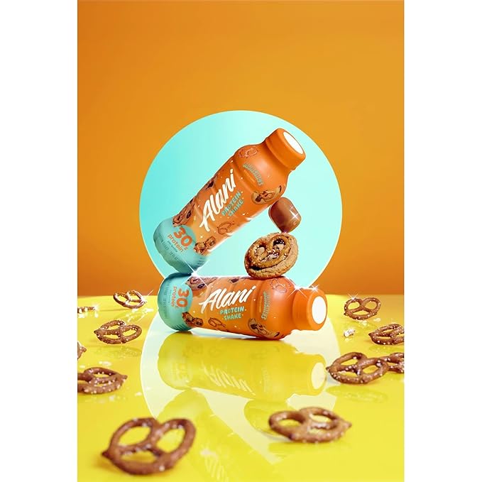 Alani-Nu Protein ShakeMunchies Flavor 30g Protein Per Bottle Lactose-Free Gluten-Free Low Sugar High-Protein Drink for Muscle Growth Perfect for Breakfast or Post-Workout (2 Box With 4Ct Each)