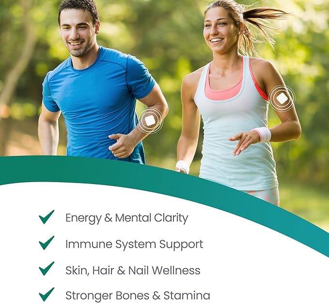 NAD+ Patches for Women and Men 30 Transdermal Supplement Patches for Energy Focus &amp Wellness Support Anti Aging Daily Routine with Plant Based Time Release Formula