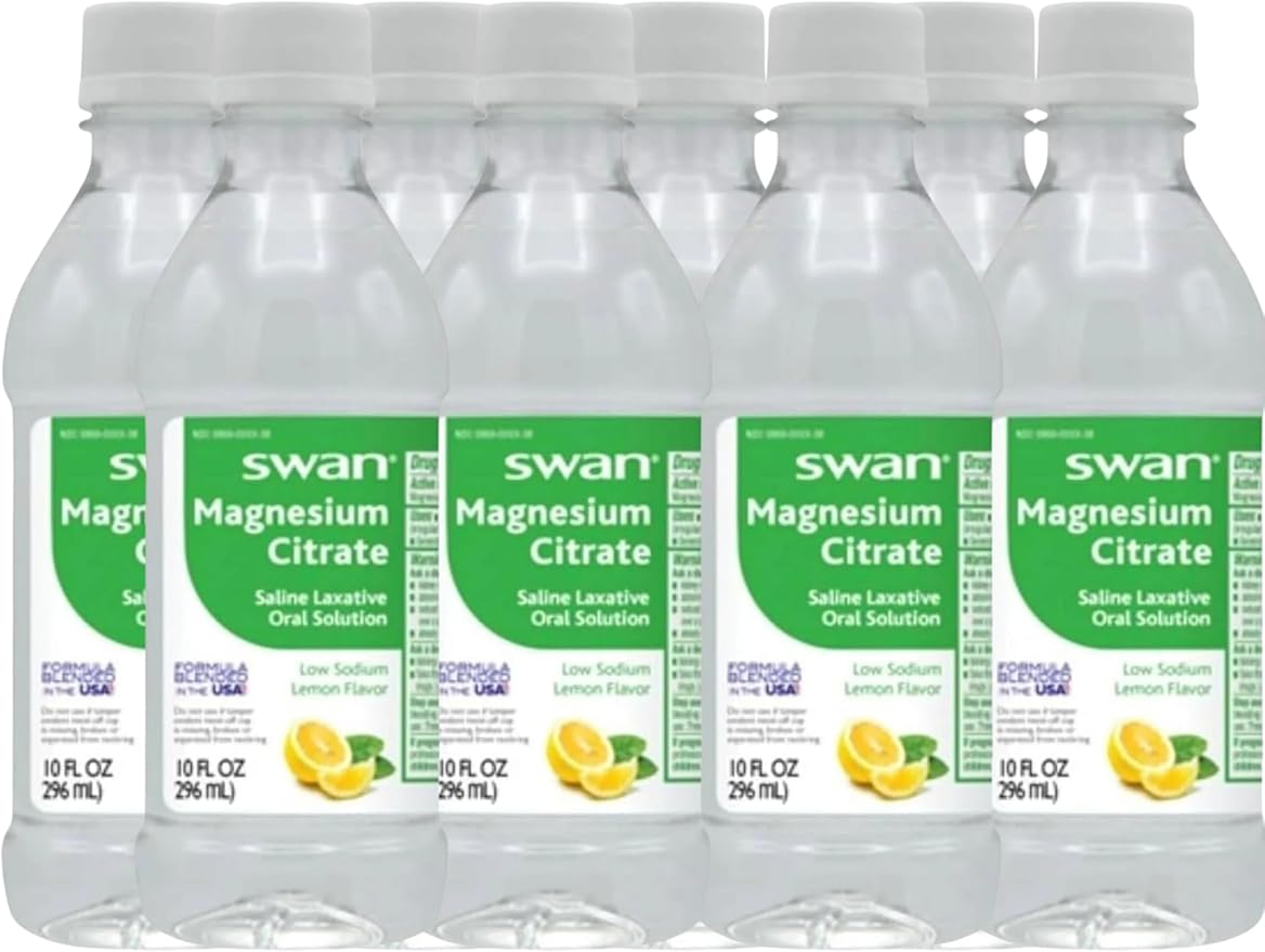 Magnesium Citrate Oral Solution Natural Lemon Flavor - Laxatives for Constipation Fast Acting. Laxatives for Constipation Stool Softeners Citrato de Magnesio (6)