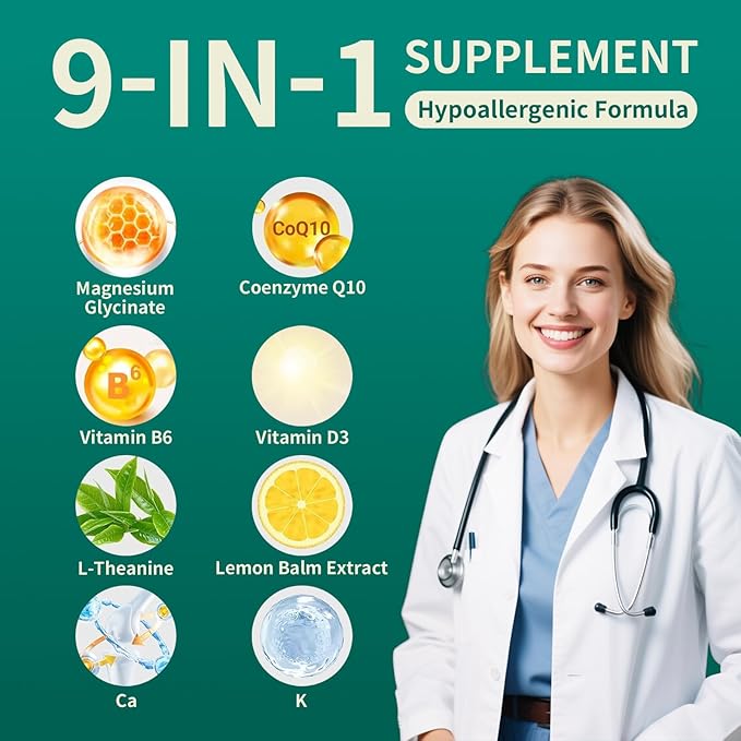 Magnesium Glycinate Gummies 300mg - 90 Count Individually Wrapped Low-Allergy Formula Supports Cardiovascular Health Cognitive Function &amp Muscle-Bone Strength Non-GMO Gluten &amp Soy Free