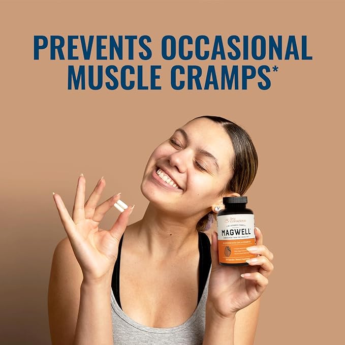 Live Conscious Magnesium Zinc &amp Vitamin D3 - Bioavailable Forms of Magnesium - Malate Glycinate Citrate - MagWell Bone &amp Heart Health Immune System Support - 120 Capsules (2-Pack)