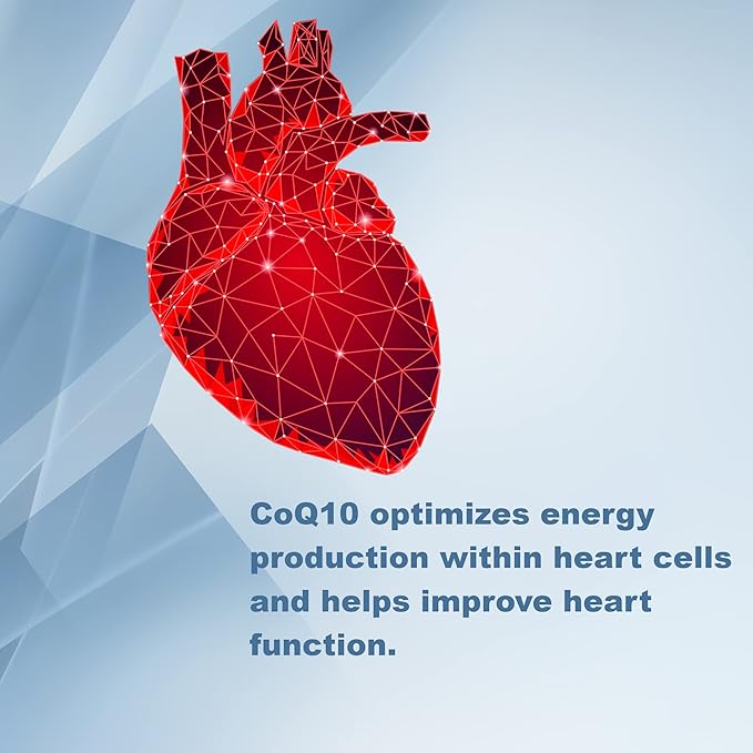 LifeLink CoQ10 | 500 mg x 60 Capsules | Heart Health Energy | Gluten Free &amp Non-GMO | Made in The USA