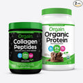 Orgain Organic Vegan Protein Powder (2.03lb) and Orgain Hydrolyzed Collagen Powder (1lb)