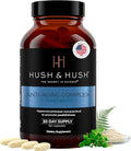 Hush &amp Hush Anti-Aging Multivitamin for Women – Clinically Proven with Marine Collagen Hyaluronic Acid Vitamin C B12 Zinc &amp Polypodium Leucotomos – Skin Glow Antioxidants – 60 Tablets