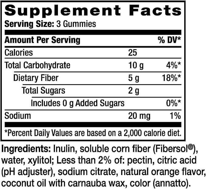 Meta-mucil Fiber Gummies (150 Count.) No Sugar Added 5g Prebiotic Plant-Based Fiber Orange Flavor Supports Digestive Health