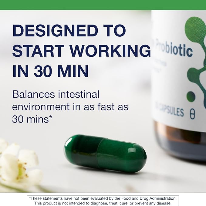 Metagenics UltraFlora Acute Care – Probiotic Supplement for Rapid Relief of Acute Bowel Distress Bloating &amp Gas – Supports Healthy Gut Flora &amp Digestive Comfort – Non-GMO – 30 Capsules*