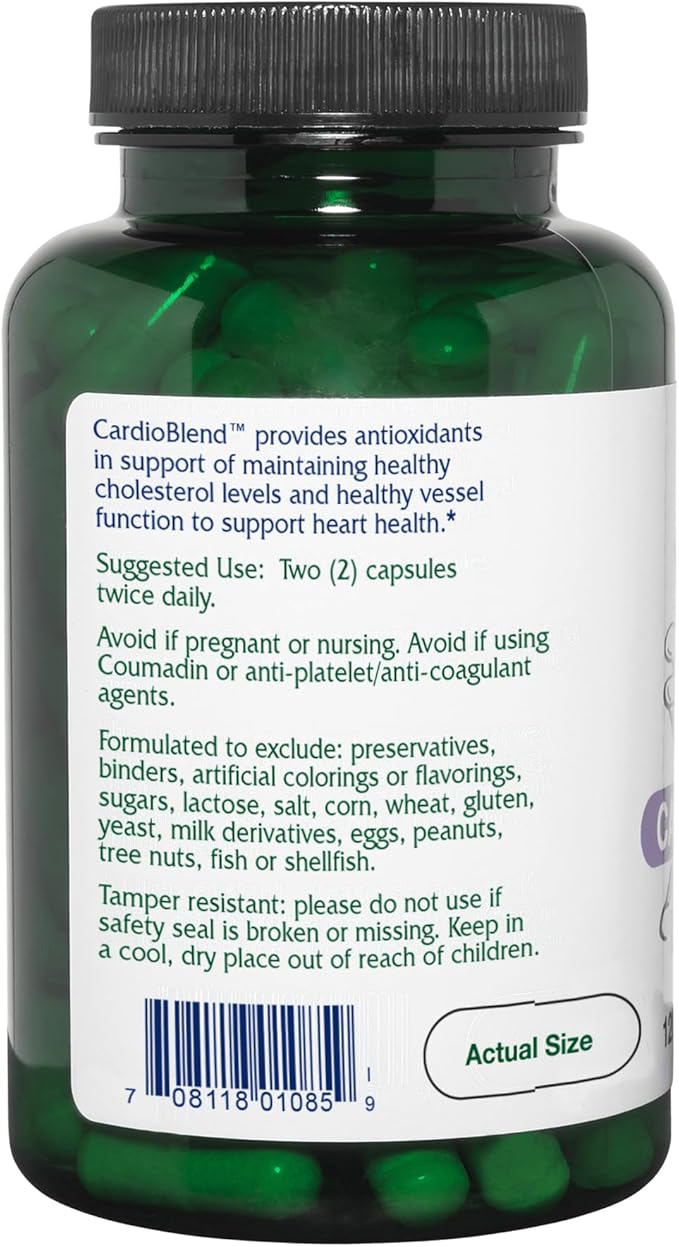 Vitanica CardioBlend Cardiovascular Support Vegan 120 Capsules