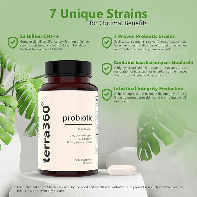 Womens Probiotic - 23 Billion CFU++ Probiotic Capsules for Gut Health for Men Enhanced Daily Immune Support - probiotics for Women - 30 Capsules