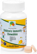 Raise Them Well Kids Vitamin C &amp Immune Support Citrus Chewables for Children Natural Immune Booster with Zinc &amp Elderberry + Kids Vitamin PDF Doctor Formulated 60 Tasty Tablets