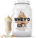 Sweat Ethic Whey'd Protein Powder 25 G Whey Protein Blend with Concentrate Isolate &amp Hydrolysate Low Lactose &amp Digestive Enzymes for Easy Mixing &amp Smooth Texture Cinnamon Cereal Milk