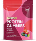 OAKA Protein Gummies 20g Protein per Serving Zero Sugar Mixed Berries Flavor Daily Protein Chews for Hair Skin &amp Nails 60 Gummies