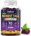 NuBest Tall Gummies for Kids Age 2+ &amp Teens | Bone Strength Immunity Digestive Health with Calcium Vitamin D3 K2 B Complex Magnesium Zinc | 20+ Vitamins Berries Gummies No Added Sugar