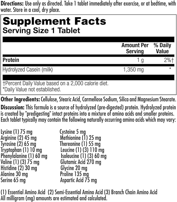 KAL Amino Acid Complex Tablets 1000 mg 100 Count