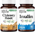 Wild &amp Organic Chicory Root 60 Capsules &amp Inulin 60 Capsules